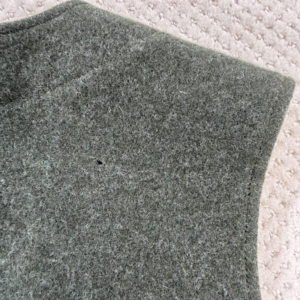 Vintage Filson Mackinaw Wool Vest *FLAWS* XL Forest Green Button Front Hunting - Picture 8 of 9